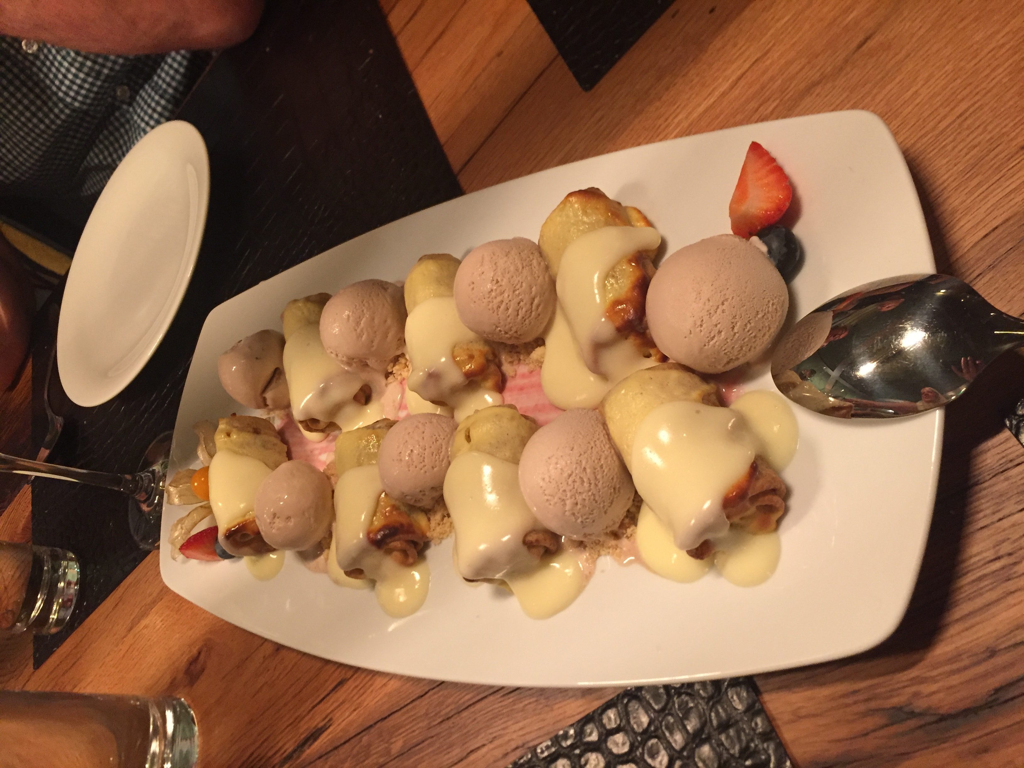 Local cuisine served on the river cruise